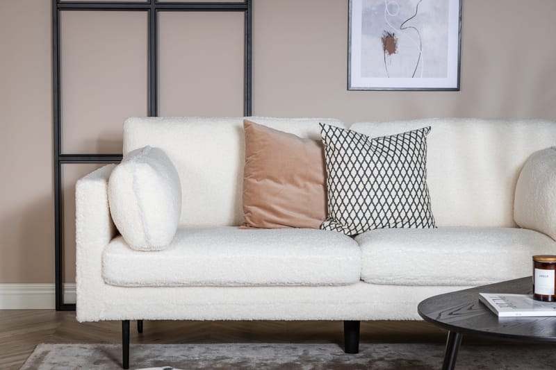 Boom 3-sits Soffa Teddy - Vit - Products - Möbler - Soffa - 3 sits soffa