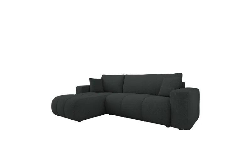 Flo Bäddsoffa med Divan 3-sits, Svart
