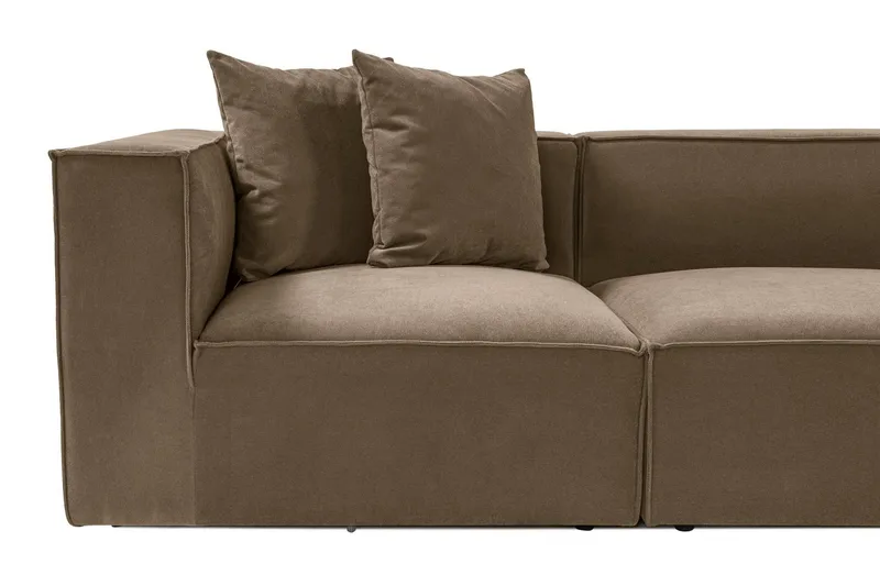 Gregor Soffa med Divan 4-sits - Brun - Products - Möbler - Soffa - Divansoffa & schäslongsoffa - 4 sits soffa med divan