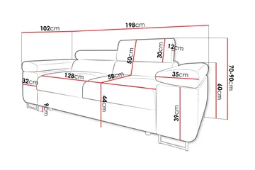Gabina Soffa 2-sits - Gul - Products - Möbler - Soffa - Sammetssoffa