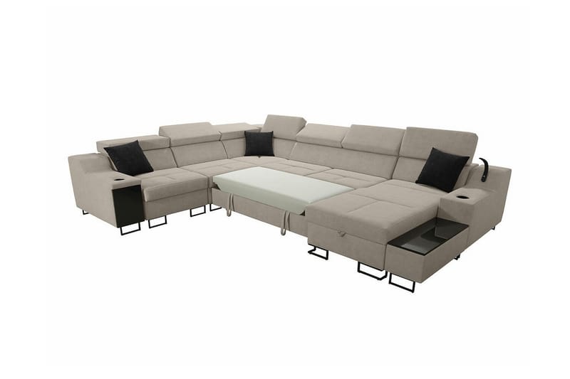 Galbally 5-sits Hörnsoffa Dark green - Products - Möbler - Soffa - Sammetssoffa