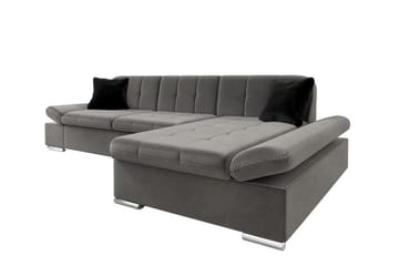 Kintore 3-sits Hörnsoffa Grey-brown - Products - Möbler - Soffa - Sammetssoffa