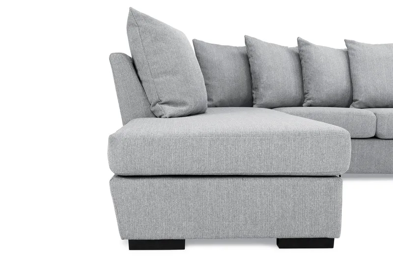 Nebraska U-soffa Divan Höger Kuvertkuddar - Ljusgrå - Products - Möbler - Soffa - U-soffa