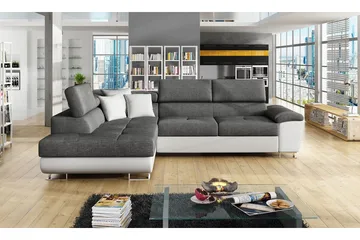 Reginia U-bäddsoffa - Vit/Grå - Products - Möbler - Soffa - Skinnsoffa