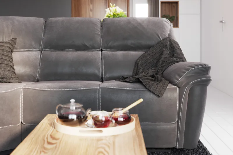 Saranda L-Bäddsoffa Höger - Grå - Products - Möbler - Soffa - Hörnsoffa