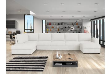 Taberk Soffa med Divan och Schäslong 5-sits - Vit - Products - Möbler - Soffa - U-soffa