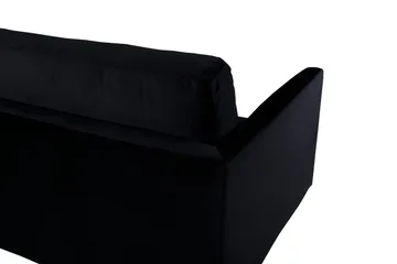Zoom 3-sits Soffa Sammet - Svart - Products - Möbler - Soffa - 3 sits soffa