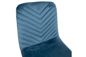 Brie Stol Blå Sammet - Products - Möbler - Fåtölj & stolar - Matstol & köksstol