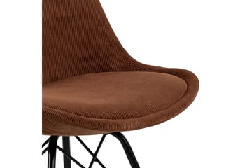 Collina Matstol - Orange/Svart - Products - Möbler - Fåtölj & stolar - Matstol & köksstol