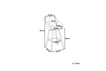 Darien Barstol 41 cm - Grå - Products - Möbler - Fåtölj & stolar - Barstol & barpall