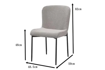 Elsie Matstol - Ljusgrå - Products - Möbler - Fåtölj & stolar - Matstol & köksstol