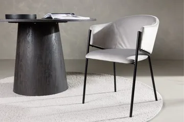 Evelina Karmstol - Grå - Products - Möbler - Fåtölj & stolar - Matstol & köksstol