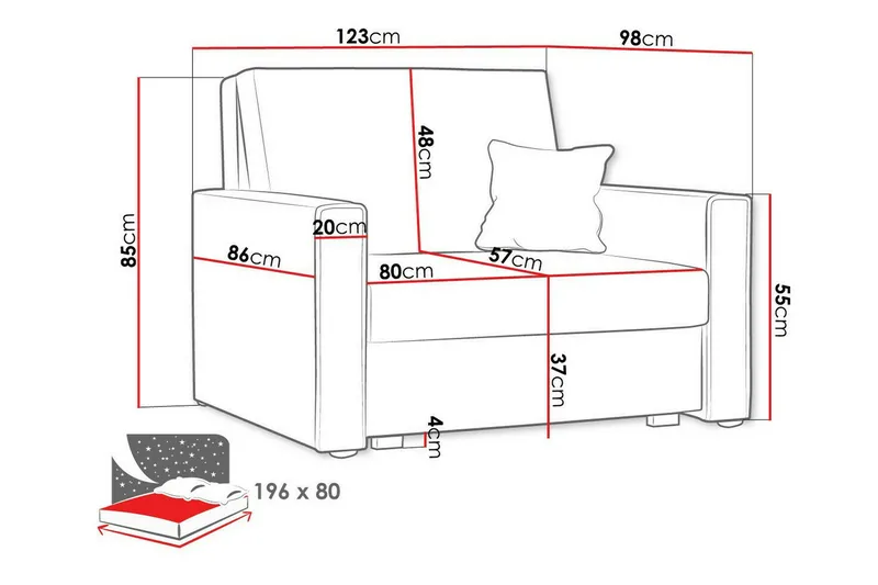 Denegal Bäddfåtölj beige - Products - Möbler - Fåtölj & stolar - Fåtölj - Bäddfåtölj