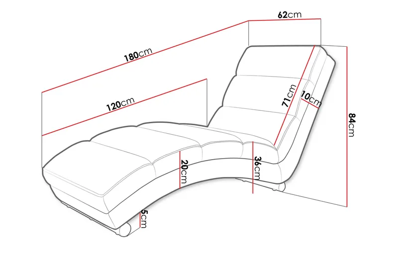 Regalado Liggfåtölj - Mörkgrå - Products - Möbler - Fåtölj & stolar - Fåtölj - Liggfåtölj