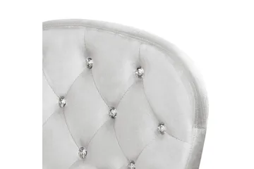 Kontorsstol med kristaller Princess Grå/Silver/Svart - Grå/Silver/Svart - Products - Möbler - Fåtölj & stolar - Kontorsstol & skrivbordsstol