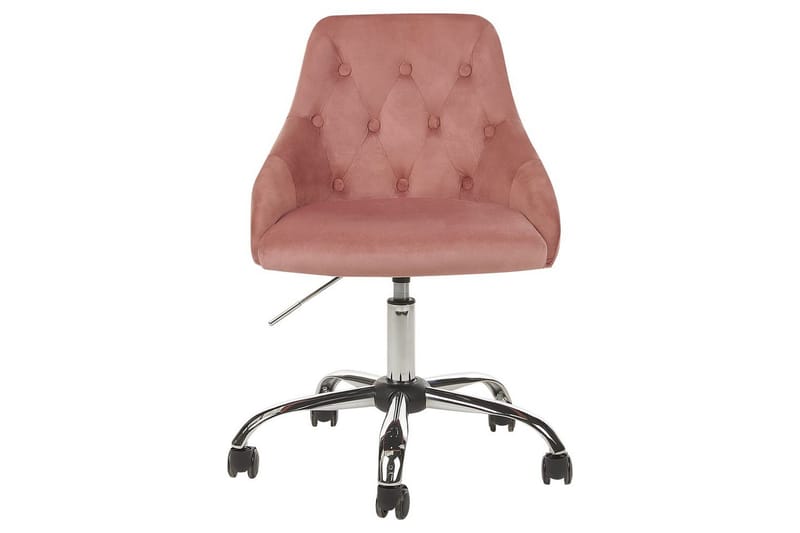 Kontorsstol Parrish Rosa/svart/silver - Rosa/svart/silver - Products - Möbler - Fåtölj & stolar - Kontorsstol & skrivbordsstol