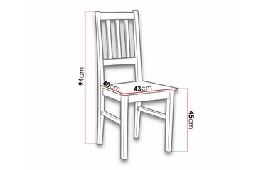 Lufti Matstol Black/White - Products - Möbler - Fåtölj & stolar - Matstol & köksstol