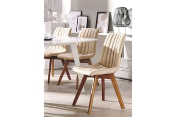 Matstol 2 st beige CALGARY - Beige - Products - Möbler - Fåtölj & stolar - Matstol & köksstol