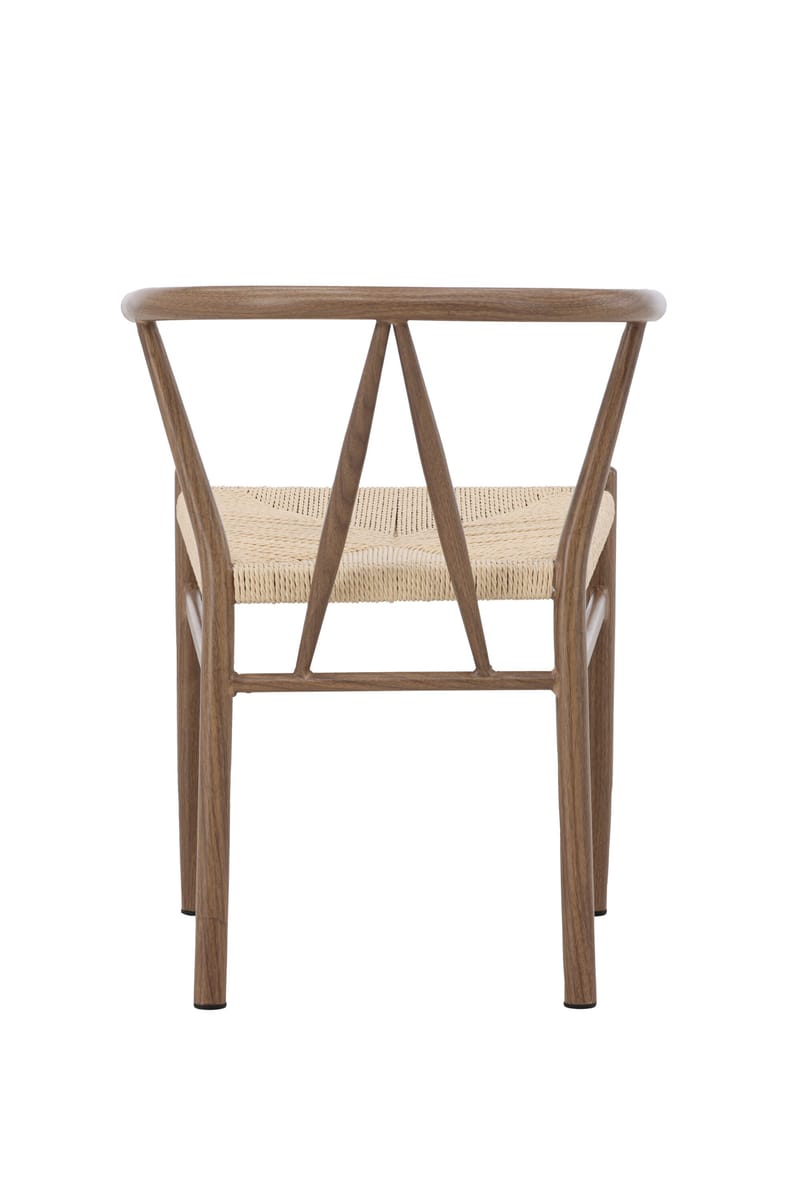 Matstol utan armstöd Peach Alfons Dining Chair - Woodlook / Nature Rope Beige - Products - Möbler - Fåtölj & stolar - Matstol & köksstol