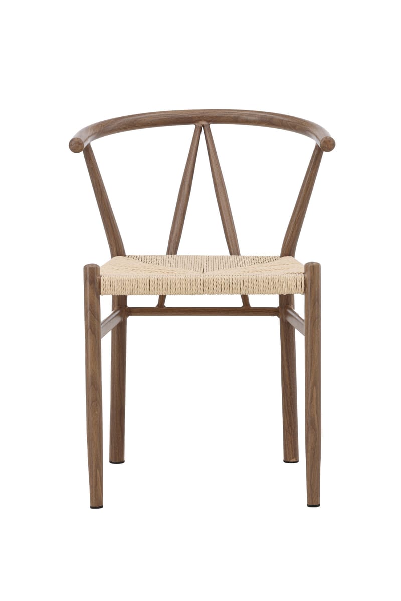 Matstol utan armstöd Peach Alfons Dining Chair - Woodlook / Nature Rope Beige - Products - Möbler - Fåtölj & stolar - Matstol & köksstol