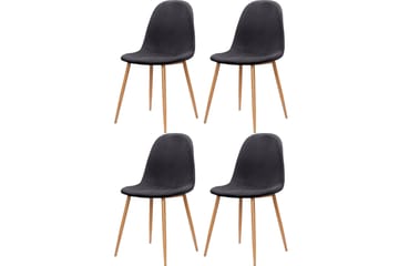 Oktoos Matstol - Antracit/Natur - Products - Möbler - Fåtölj & stolar - Matstol & köksstol