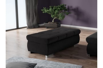 Cerys Fotpall 60 cm - Svart - Products - Möbler - Fåtölj & stolar - Pall & puff - Fotpallar