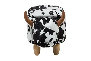Cow Sittpuff 60 cm, Svart