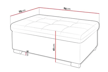 Dynir Fotpall 70 cm - Grön - Products - Möbler - Fåtölj & stolar - Pall & puff - Fotpallar