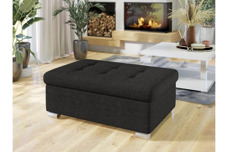 Dynir Fotpall 70 cm - Svart - Products - Möbler - Fåtölj & stolar - Pall & puff - Fotpallar