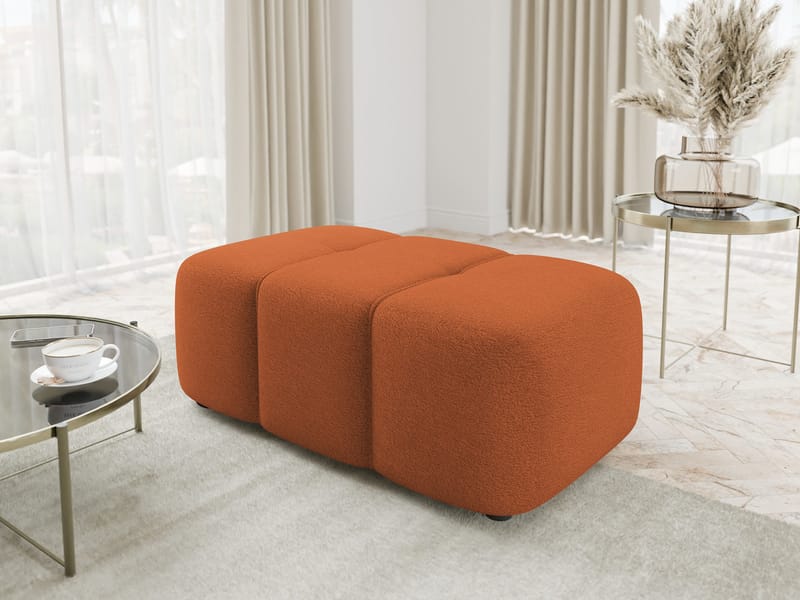 Flo Fotpall 93 cm - Orange - Products - Möbler - Fåtölj & stolar - Pall & puff - Fotpallar