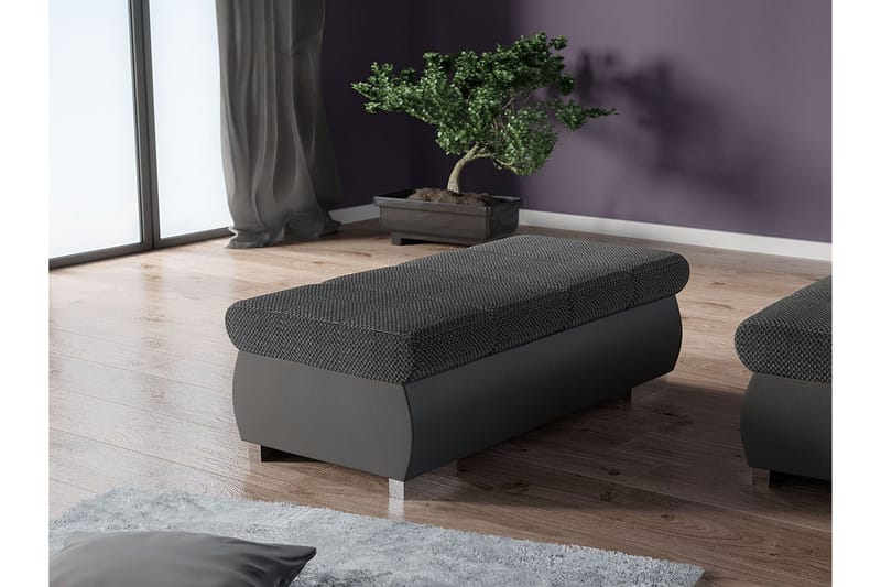 Gamal Fotpall 60 cm - Mörkgrå/Ljusgrå - Products - Möbler - Fåtölj & stolar - Pall & puff - Fotpallar