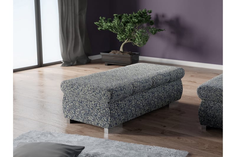 Gamal Fotpall 60 cm - Marinblå - Products - Möbler - Fåtölj & stolar - Pall & puff - Fotpallar