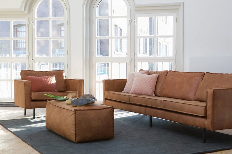 Lissbon Sittpuff - Brun - Products - Möbler - Fåtölj & stolar - Pall & puff - Sittpuff