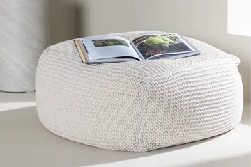 Luca Sittpuff - Cream - Products - Möbler - Fåtölj & stolar - Pall & puff - Sittpuff