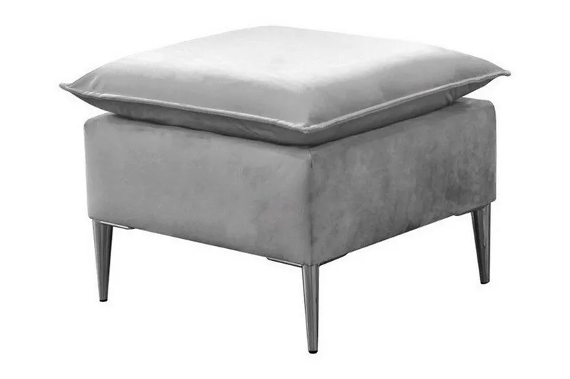 Staffin Fotpall 50 cm Light grey/Dark grey