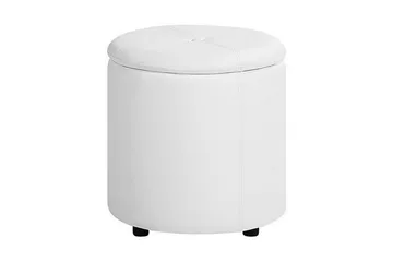 Syosset Fotpall med Förvaring - Vit - Products - Möbler - Fåtölj & stolar - Pall & puff - Fotpallar