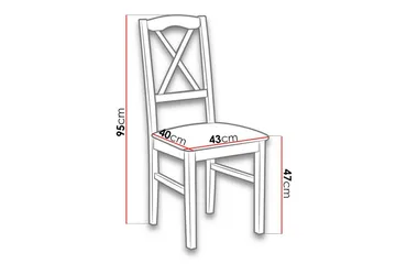 Patrickswell Matstol - Vit - Products - Möbler - Fåtölj & stolar - Matstol & köksstol