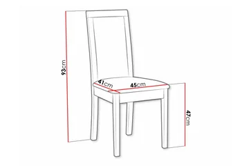Rowden Matstol - Svart - Products - Möbler - Fåtölj & stolar - Matstol & köksstol