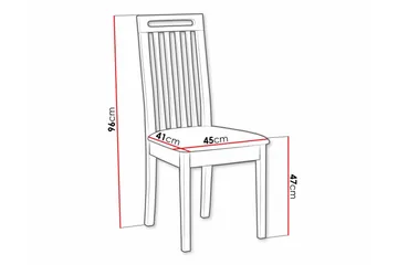 Rowden Matstol - Svart - Products - Möbler - Fåtölj & stolar - Matstol & köksstol