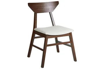 Set med 2 matstolar Hopkins - Brun, Beige - Products - Möbler - Fåtölj & stolar - Matstol & köksstol