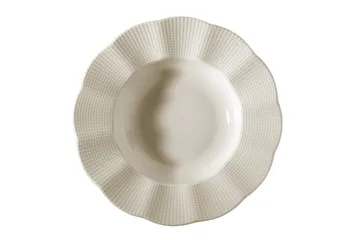 Adine Middagsservis 24 Delar Porslin - Creme - Products - Servering & matlagning - Porslin