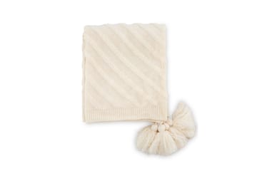 Katlyn Pläd 130x170 cm - Vit - Products - Textil & mattor - Filt & pläd