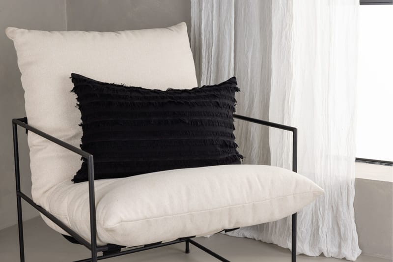 Edith Kuddfodral - Svart - Products - Textil & mattor - Kudde & kuddfodral - Kuddfodral