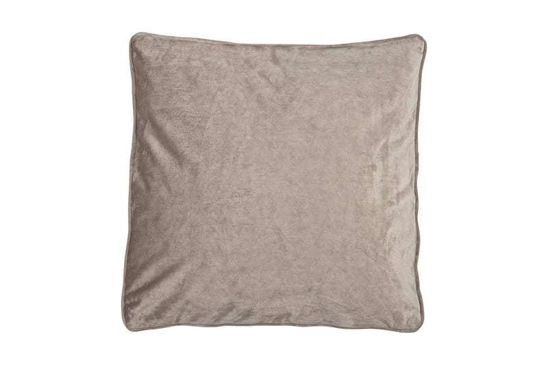 Sameta Kuddfodral 45x45 cm Sammet, Grå/Beige