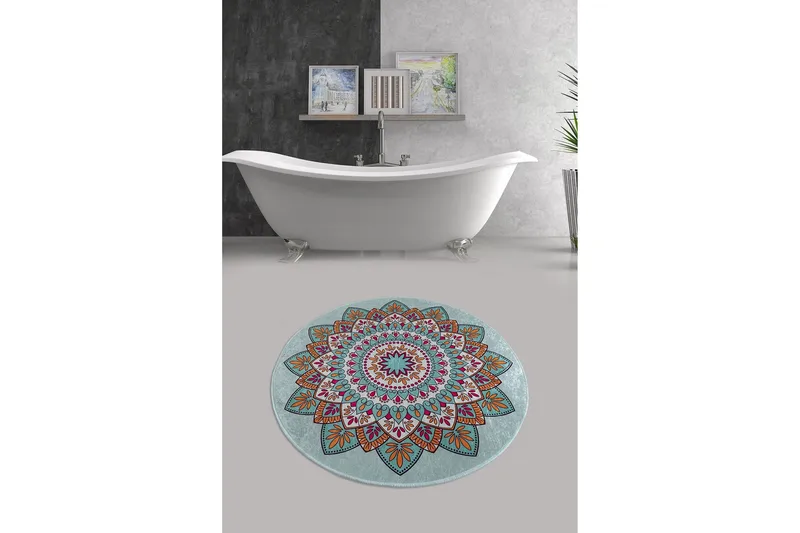 Chilai Home Badmatta 100 Rund - Multi - Products - Textil & mattor - Matta - Badrumsmatta