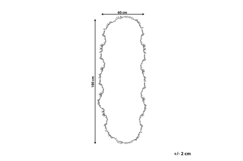 Mamungari Fårskinn 60x180 cm Kvadratisk - Vit - Products - Textil & mattor - Matta - Fäll & skinnmatta - Fårskinn & lammskinn
