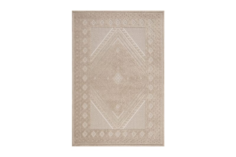 Hampton Flatvävd Matta 160x230 cm Rektangulär, Beige