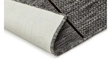 Madrid Square Flatvävd Matta 160x230 - Grå/Svart - Products - Textil & mattor - Matta - Flatvävd matta