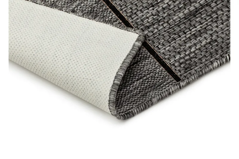 Madrid Square Flatvävd Matta 80x150 - Grå/Svart - Products - Textil & mattor - Matta - Flatvävd matta