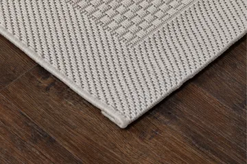 Miami Flatvävd Matta Fyrkantig 200x200 cm - Vit - Products - Textil & mattor - Matta - Flatvävd matta